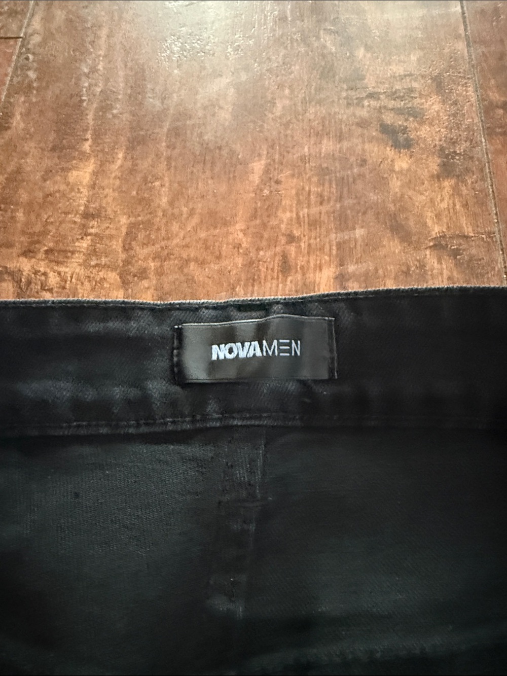 Black Distressed Skinny Flare Cargo Jeans - Picture 4 of 6
